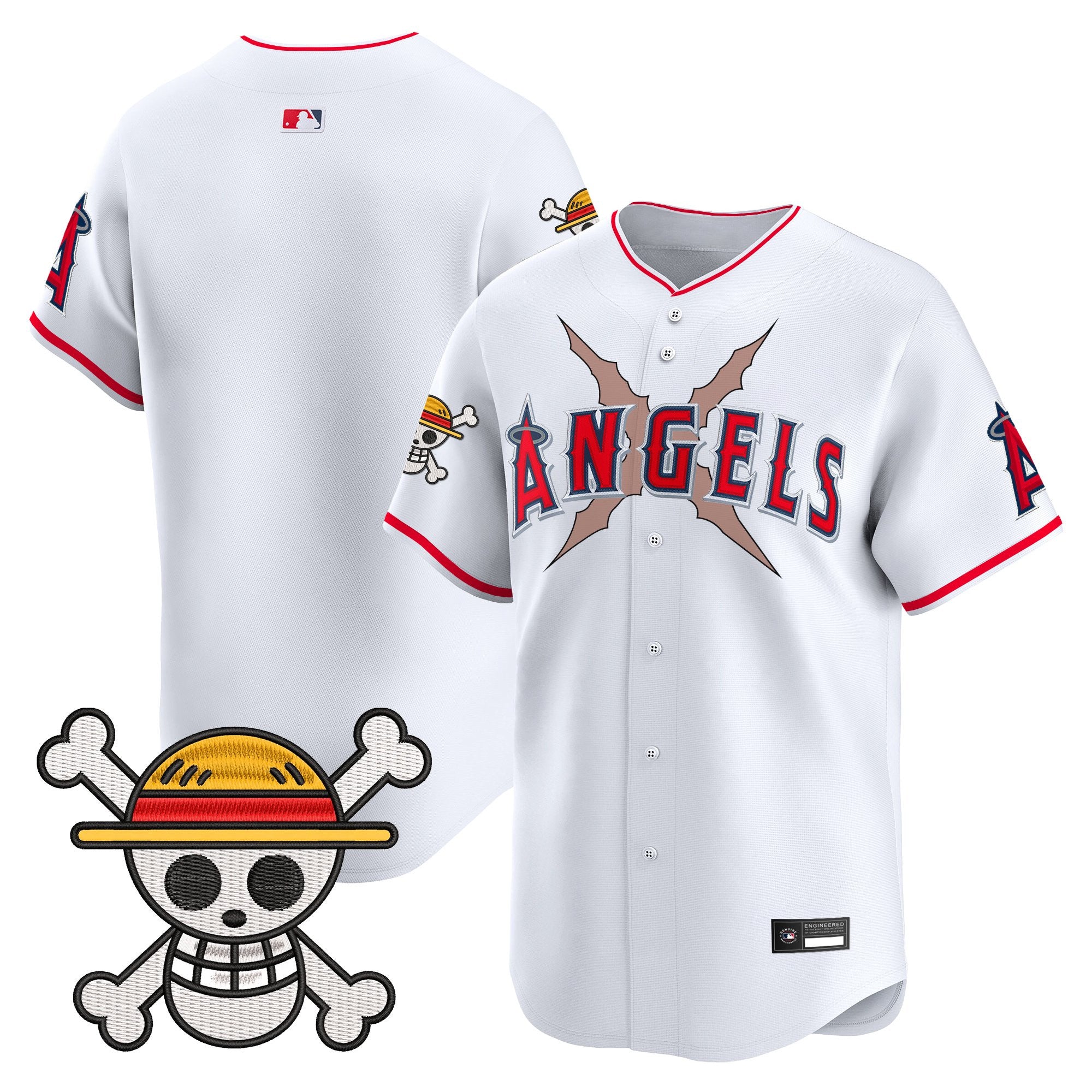 Men's Los Angeles Angels x One Piece Vapor Premier Limited Jersey - Stitched