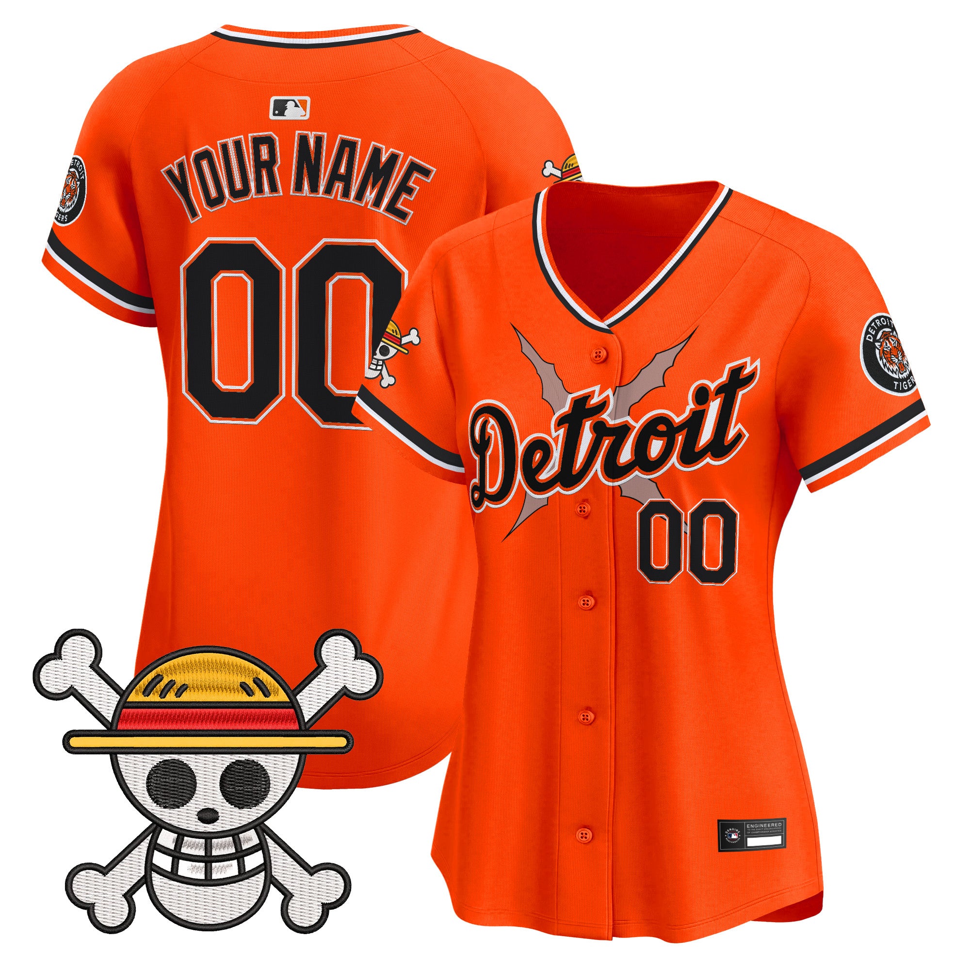 Detroit Tigers x One Piece Vapor Premier Limited Custom Jersey - Stitched