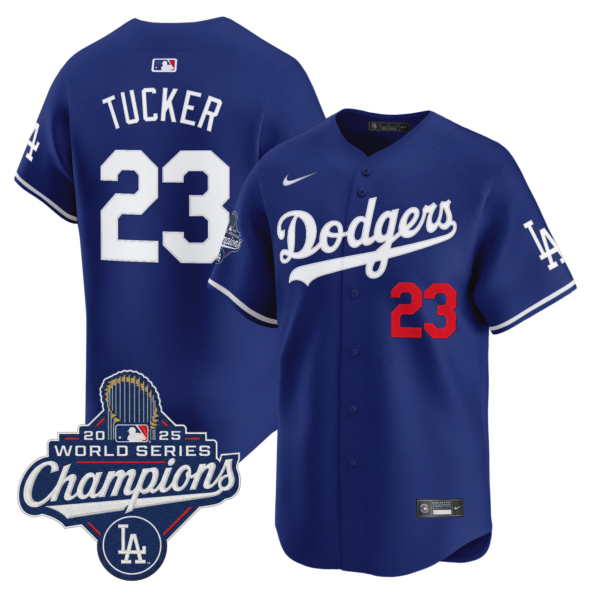 Men's Dodgers 2025 World Series Champions Vapor Premier Limited Jersey - All Stitched