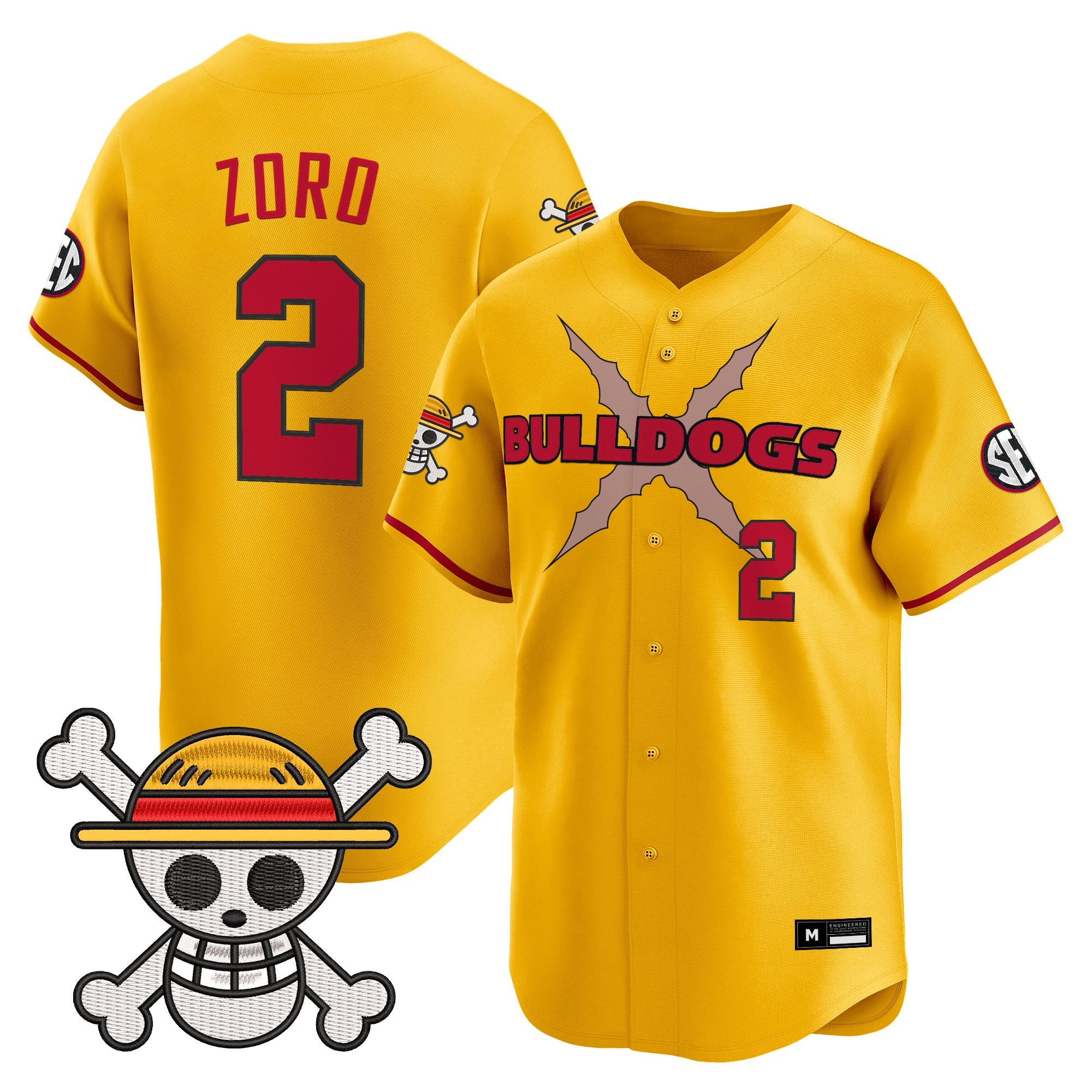 Men's Georgia Bulldogs Baseball x One Piece Vapor Premier Limited Jersey - Stitched