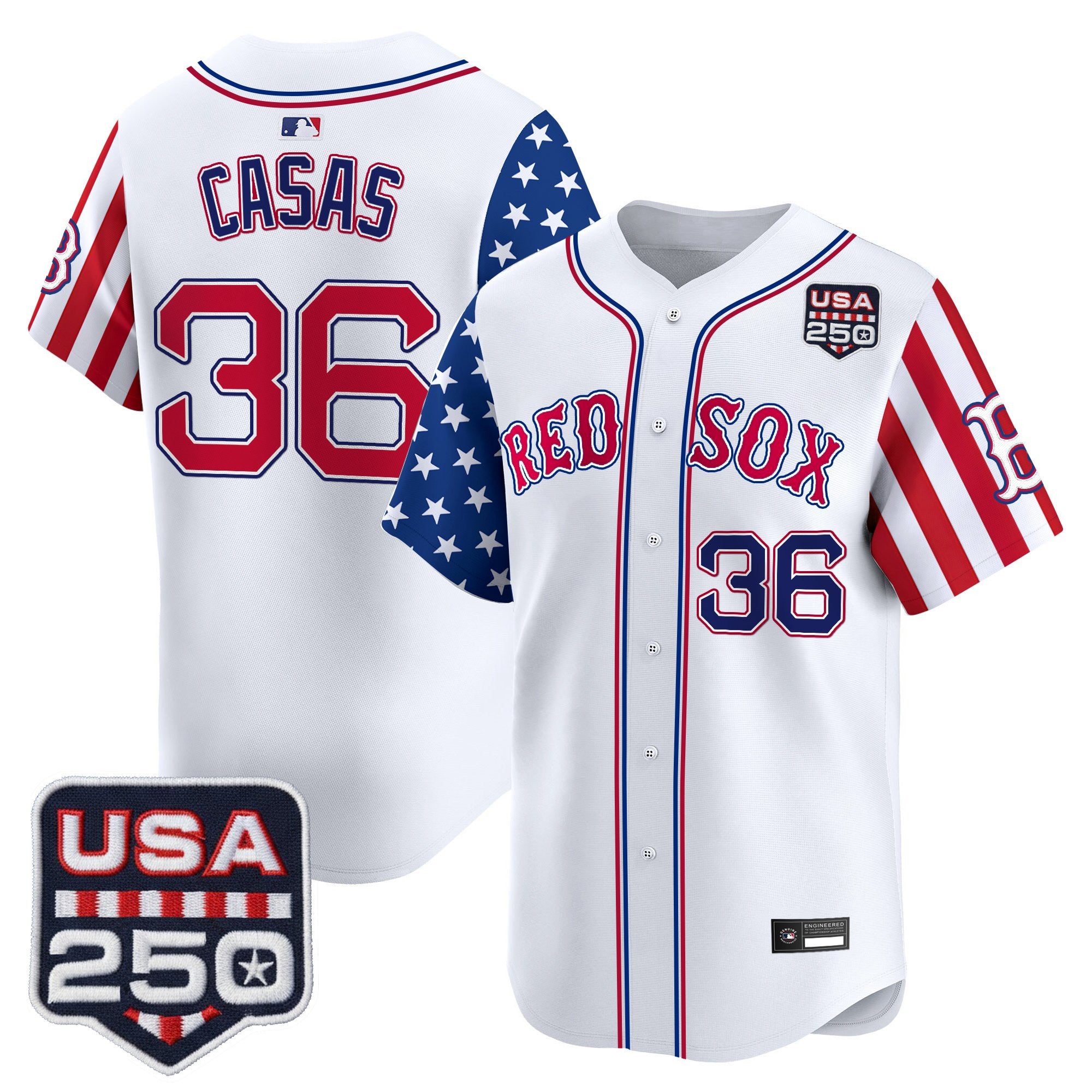 Men's Boston Red Sox "America 250 Edition" Vapor Premier Limited Jersey - All Stitched
