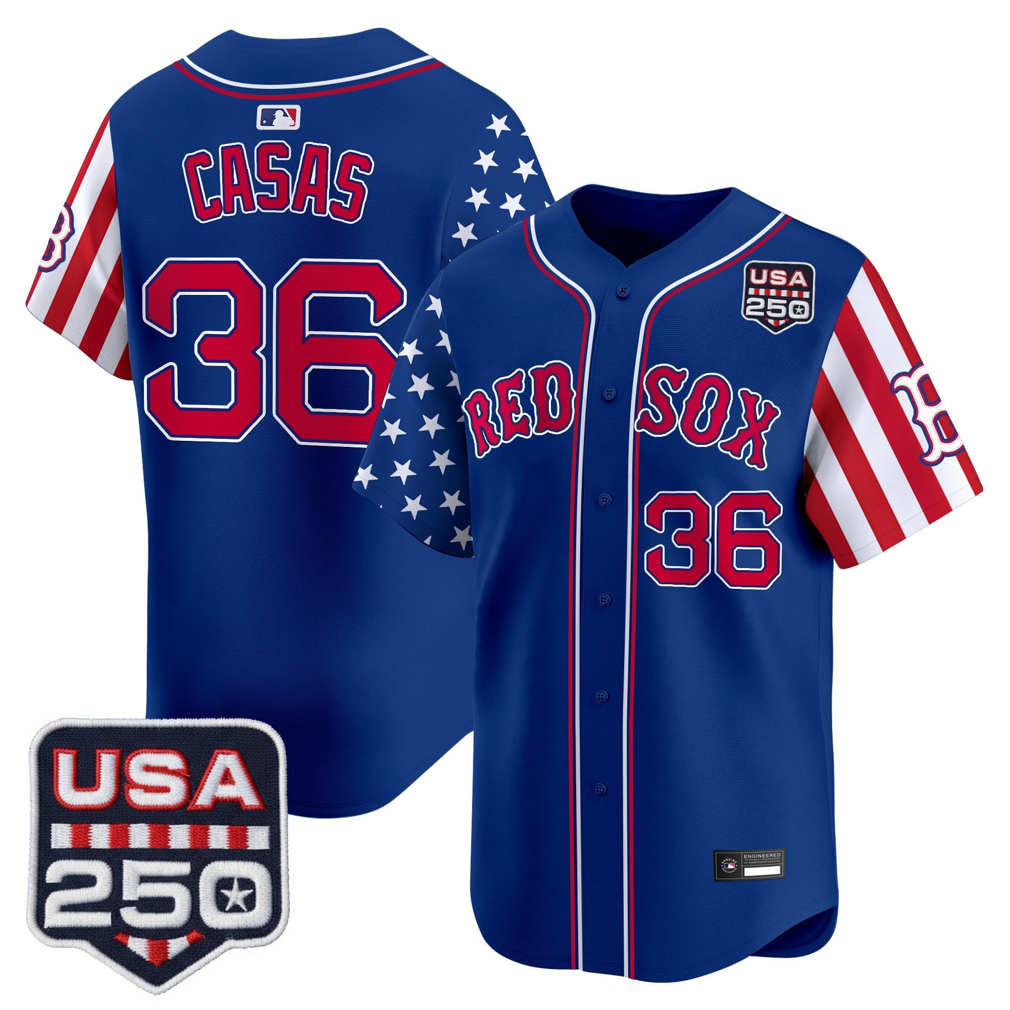 Men's Boston Red Sox "America 250 Edition" Vapor Premier Limited Jersey - All Stitched