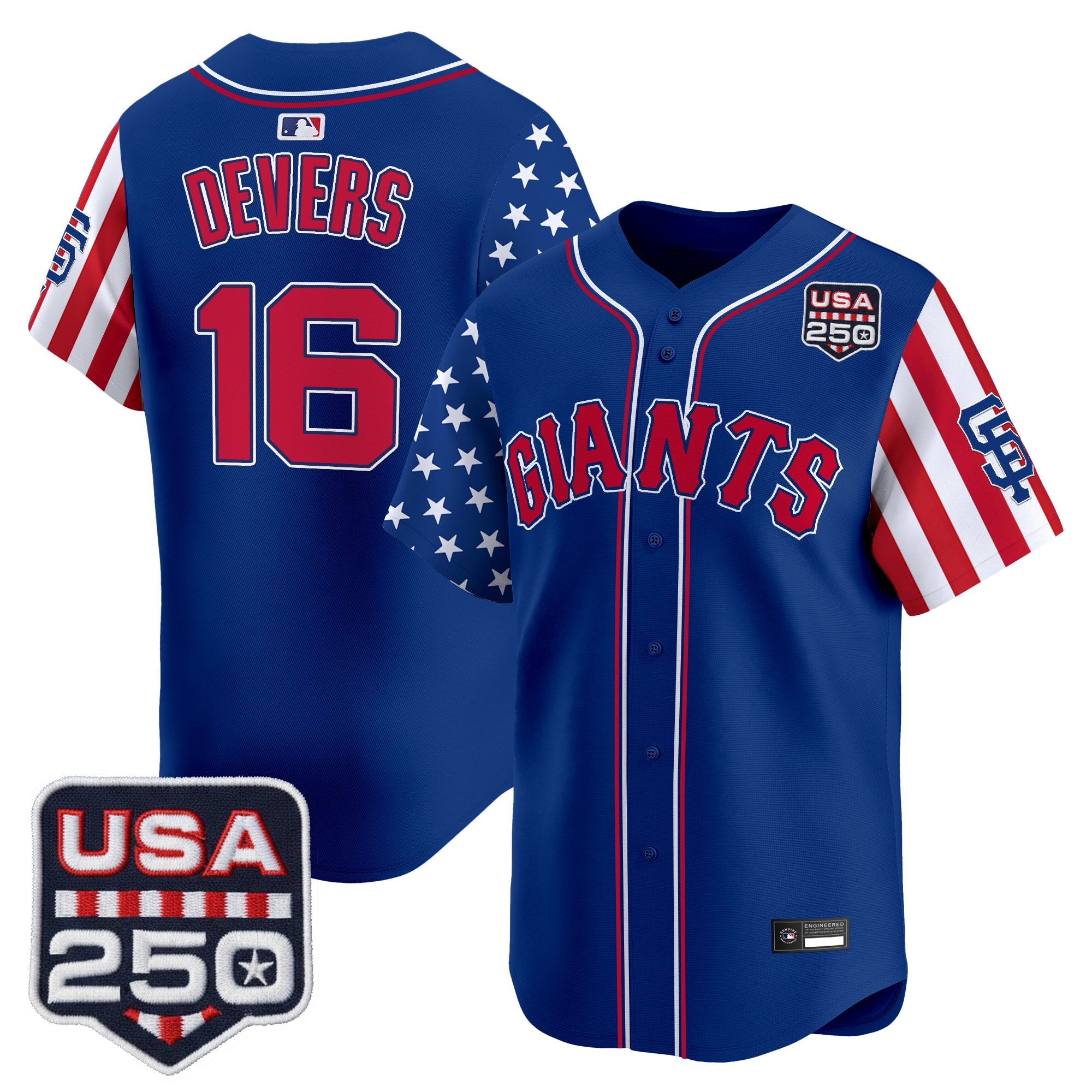 Men's San Francisco Giants "America 250 Edition" Vapor Premier Limited Jersey - All Stitched