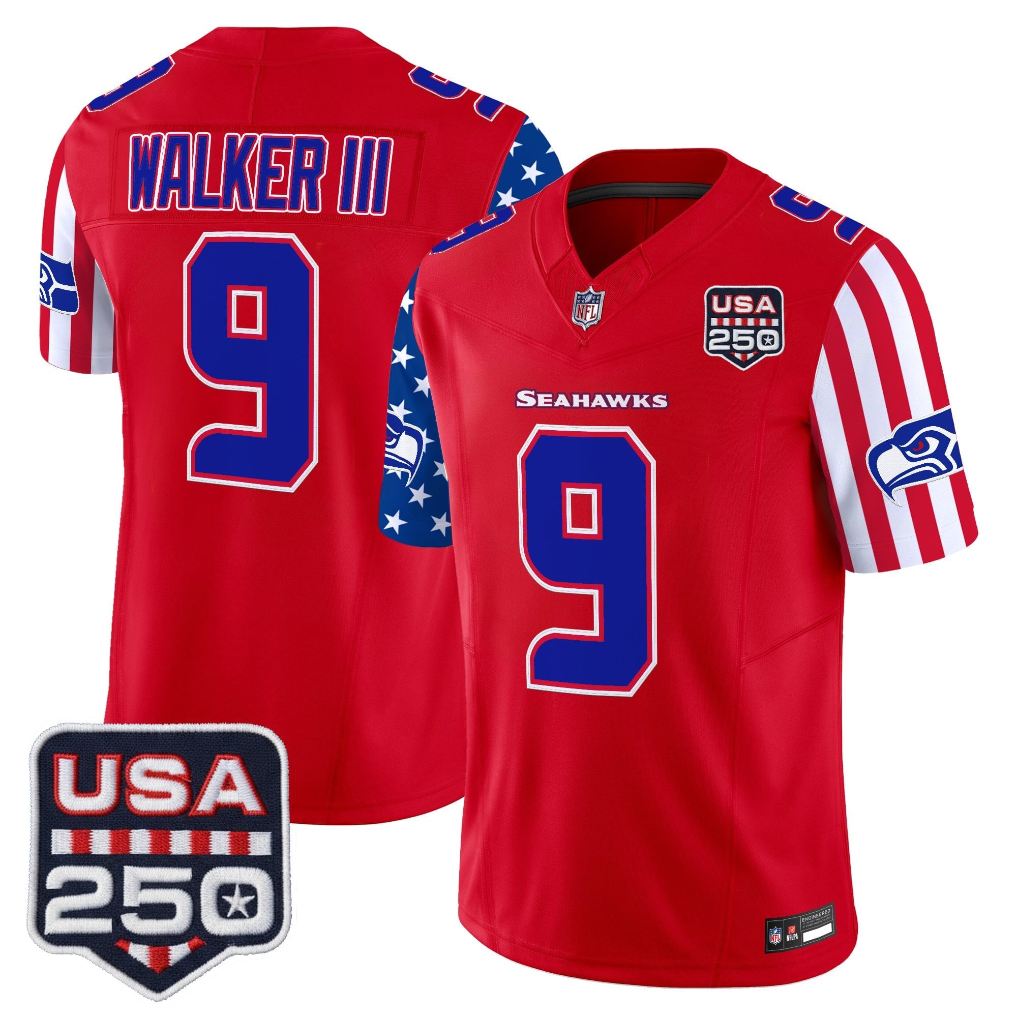 Men's Seattle Seahawks "America 250 Edition" Vapor Limited Jersey - All Stitched