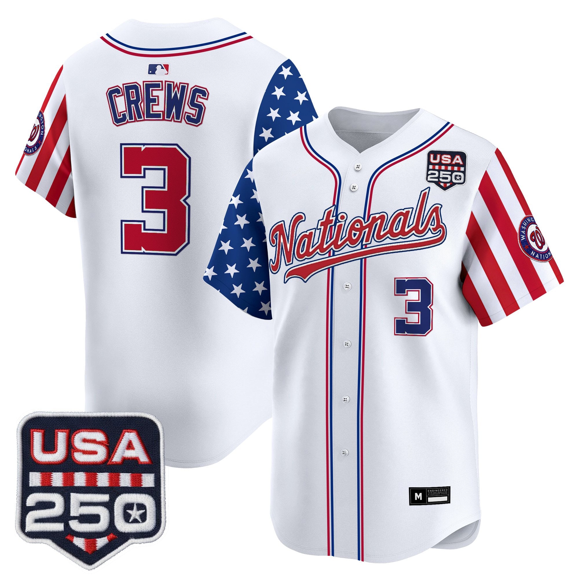 Men's Washington Nationals "America 250 Edition" Vapor Premier Limited Jersey - All Stitched