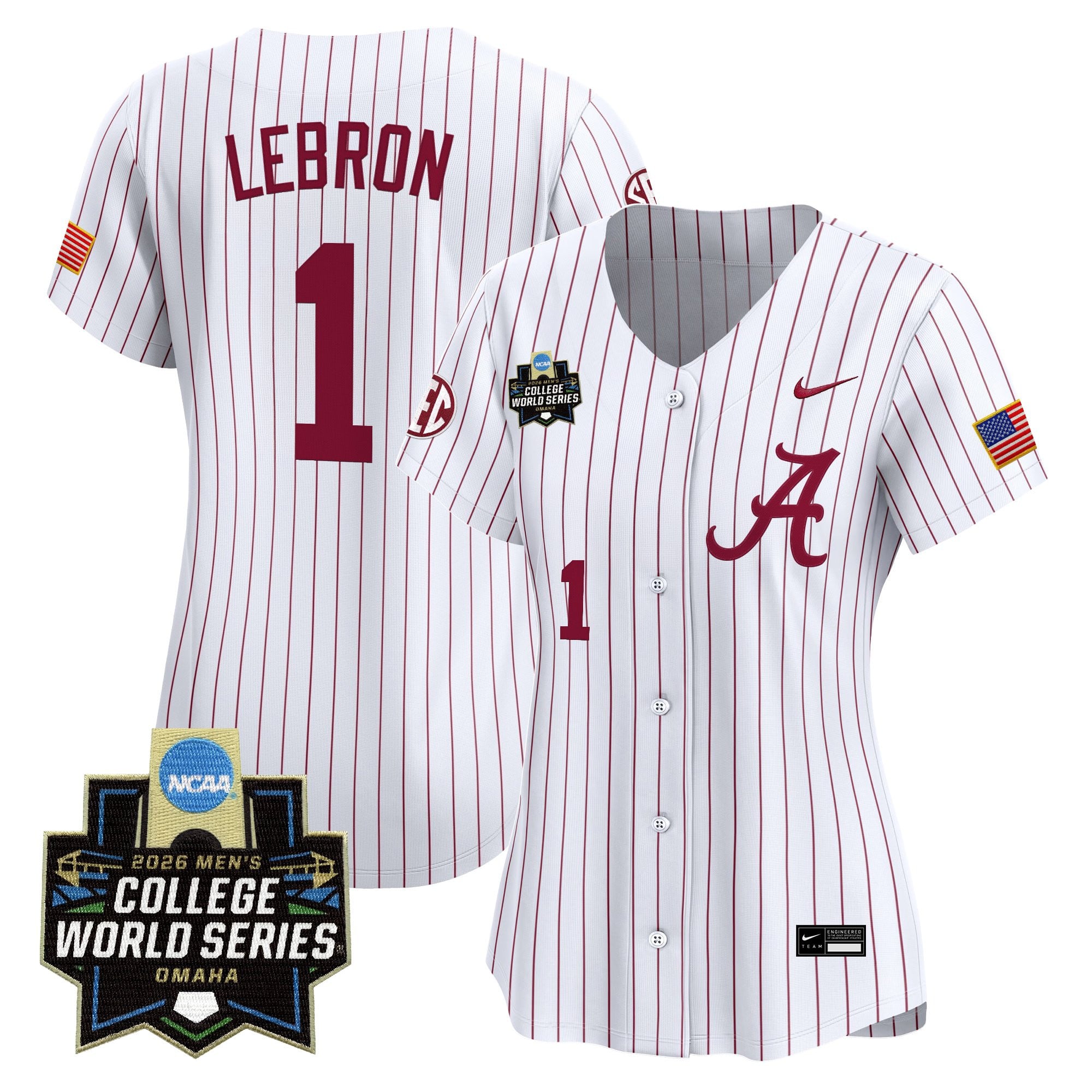 Women's Alabama Crimson Tide 2026 World Series Vapor Premier Limited Jersey - All Stitched