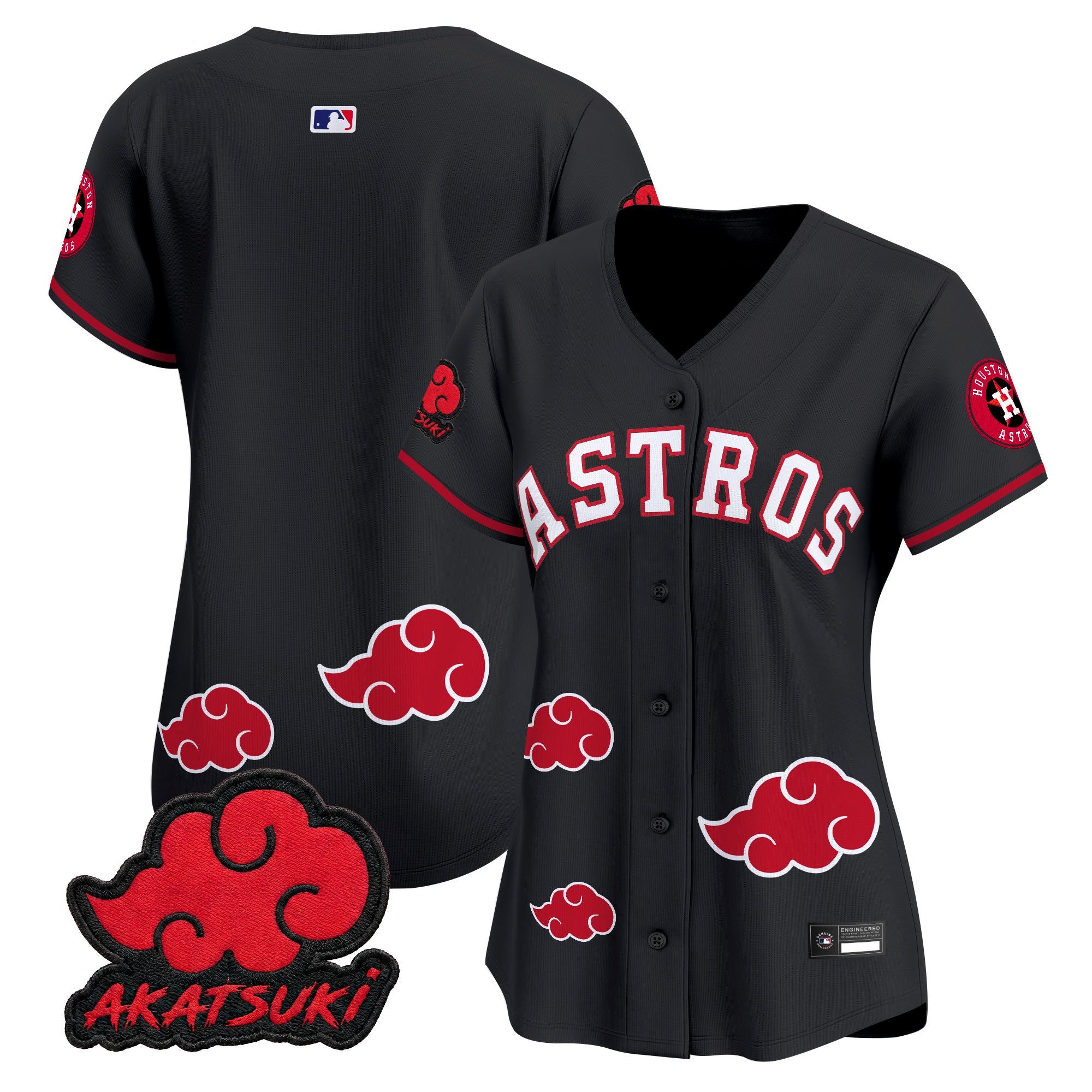 Houston Astros x Naruto Akatsuki Edition Vapor Premier Limited Jersey - Stitched