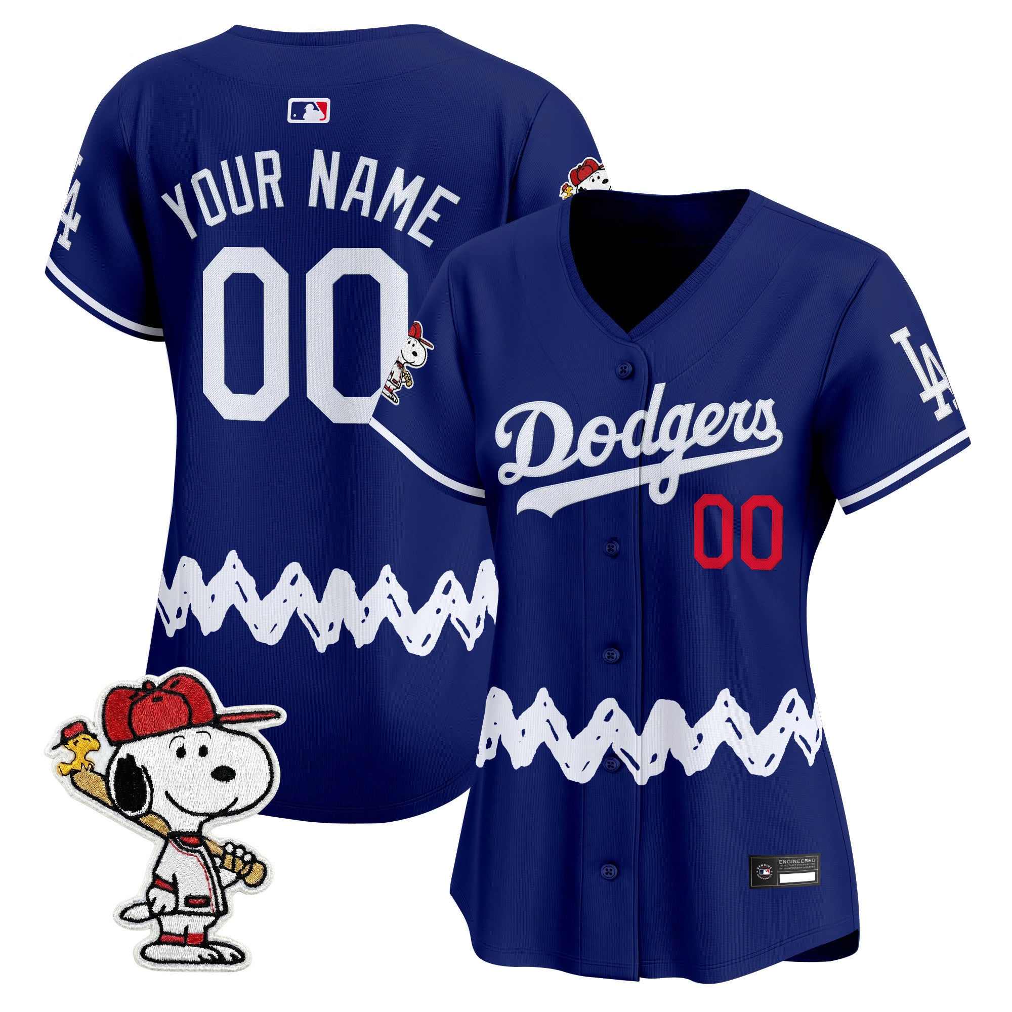 Los Angeles Dodgers x Peanuts Vapor Premier Limited Custom Jersey - Stitched