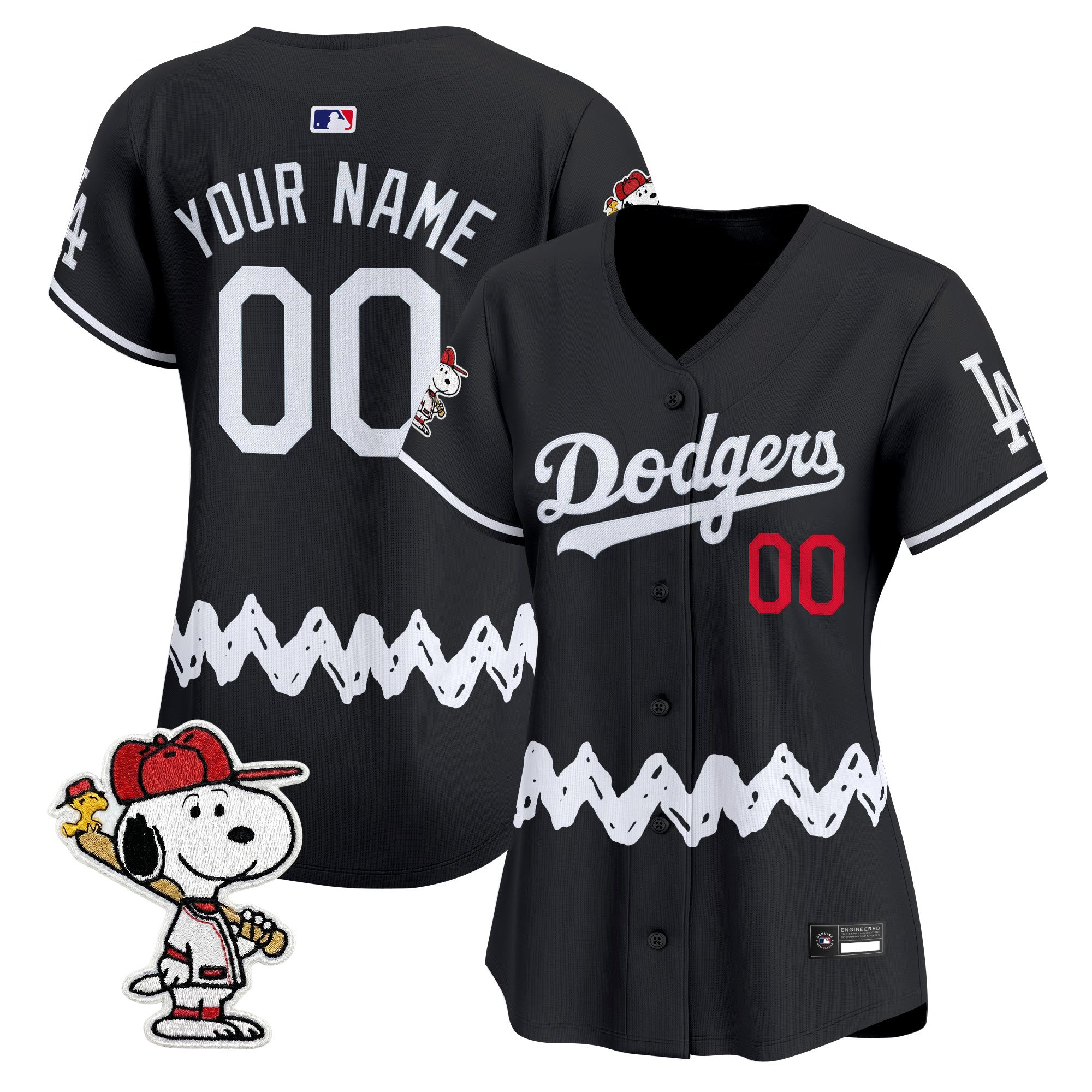 Los Angeles Dodgers x Peanuts Vapor Premier Limited Custom Jersey - Stitched