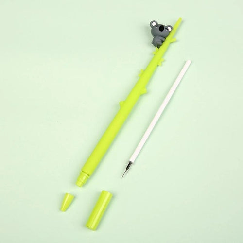 3 PCS Koala Bear Gel Pen Refillable Pen Halloween/Christmas Party Supplies Gift for Student Children